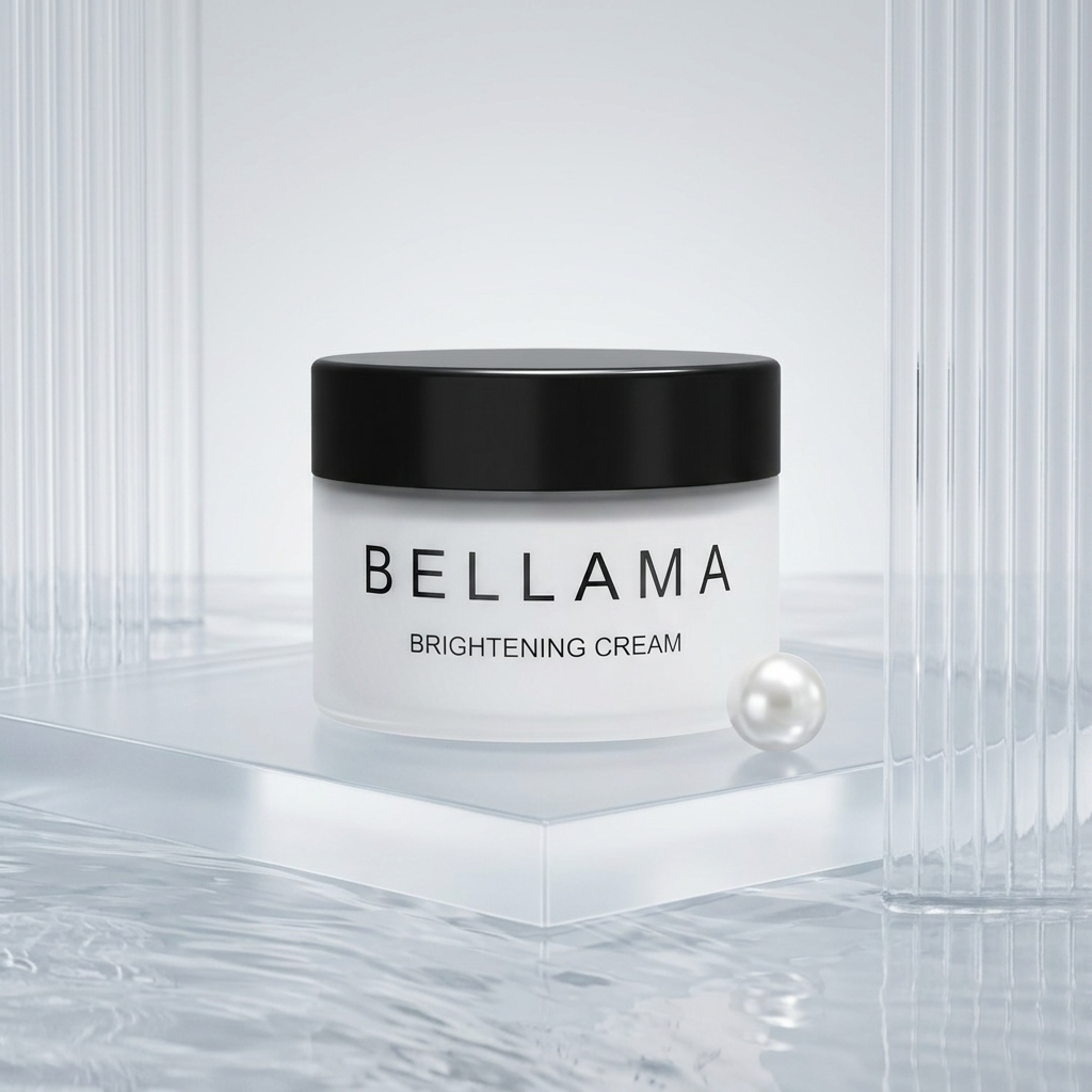Bellama Brightening Cream in a luminous setting